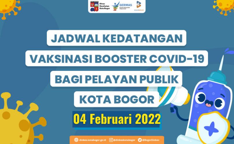 Pengumuman Jadwal Kedatangan Vaksin Pelayan Publik 04 Februari 2022