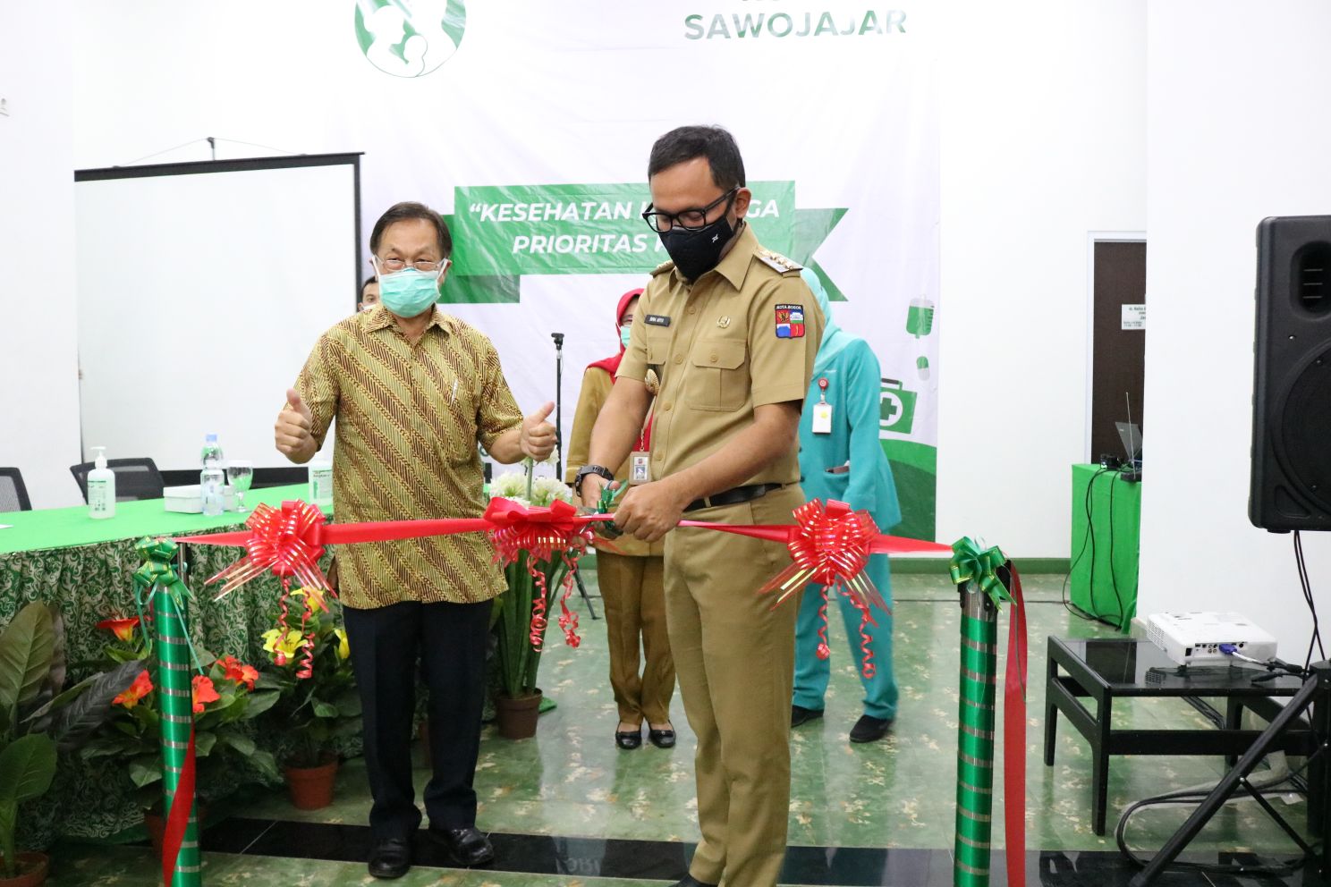 Peresmian Ruang Isolasi Ibu dan Anak, Kamar Operasi dan Kamar Bersalin Tekanan Negatif RSKIA Sawojajar