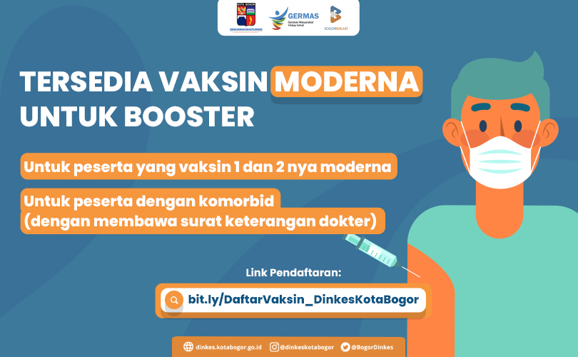 Tersedia Vaksin Moderna di Kota Bogor