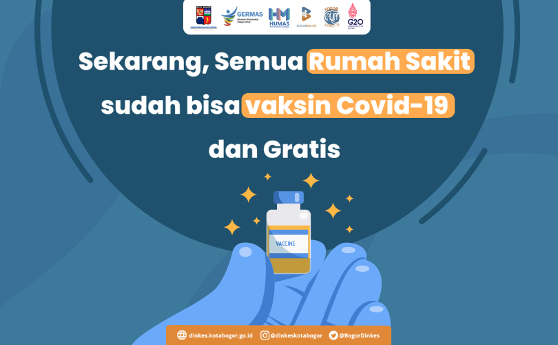 Sekarang Semua Rumah Sakit di Kota Bogor Sudah Bisa Vaksin Covid-19 dan Gratis