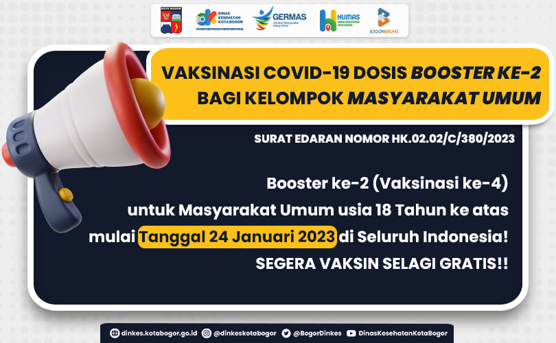 VAKSINASI COVID-19 DOSIS BOOSTER KE-2 BAGI KELOMPOK MASYARAKAT UMUM