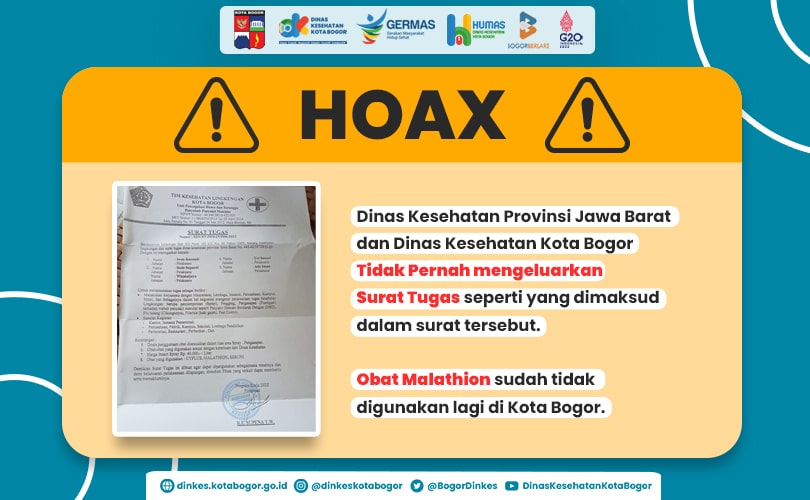 Berita hoax hari ini di Dinas Kesehatan Kota Bogor