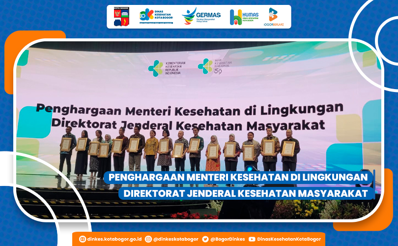 Dinas Kesehatan Kota Bogor Mendapatkan Apresiasi Anugerah Mitra Bakti Husada (MBH) Terbaik Tahun 2023 untuk K3