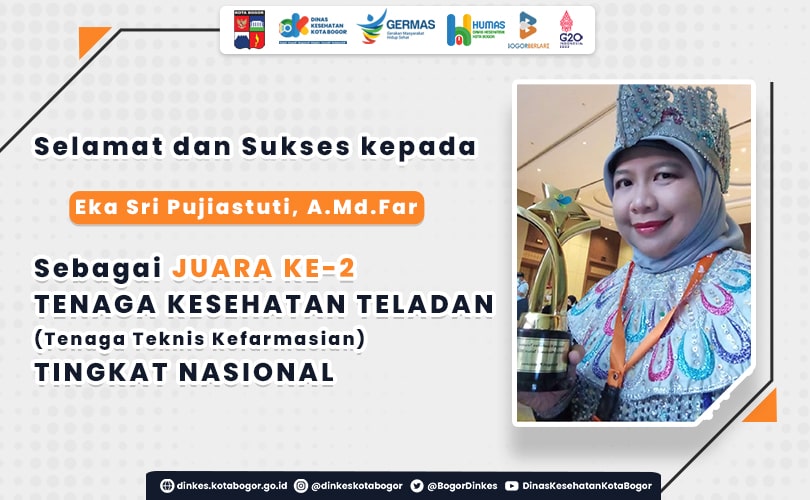 Tenaga Kesehatan Perwakilan Kota Bogor Meraih Juara ke-2(dua) Nakes Teladan Tingkat Nasional