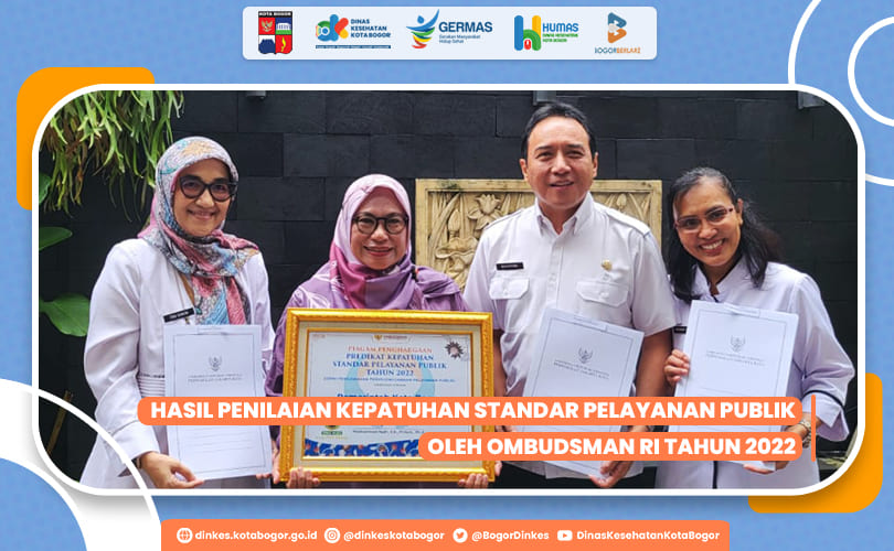 HASIL PENILAIAN KEPATUHAN STANDAR PELAYANAN PUBLIK OLEH OMBUDSMAN RI TAHUN 2022