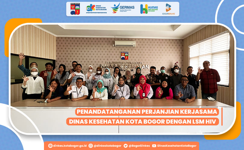 PENANDATANGANAN MOU PROGRAM PENCEGAHAN DAN PENANGGULANGAN HIV  DENGAN LSM DI KOTA BOGOR TAHUN 2023