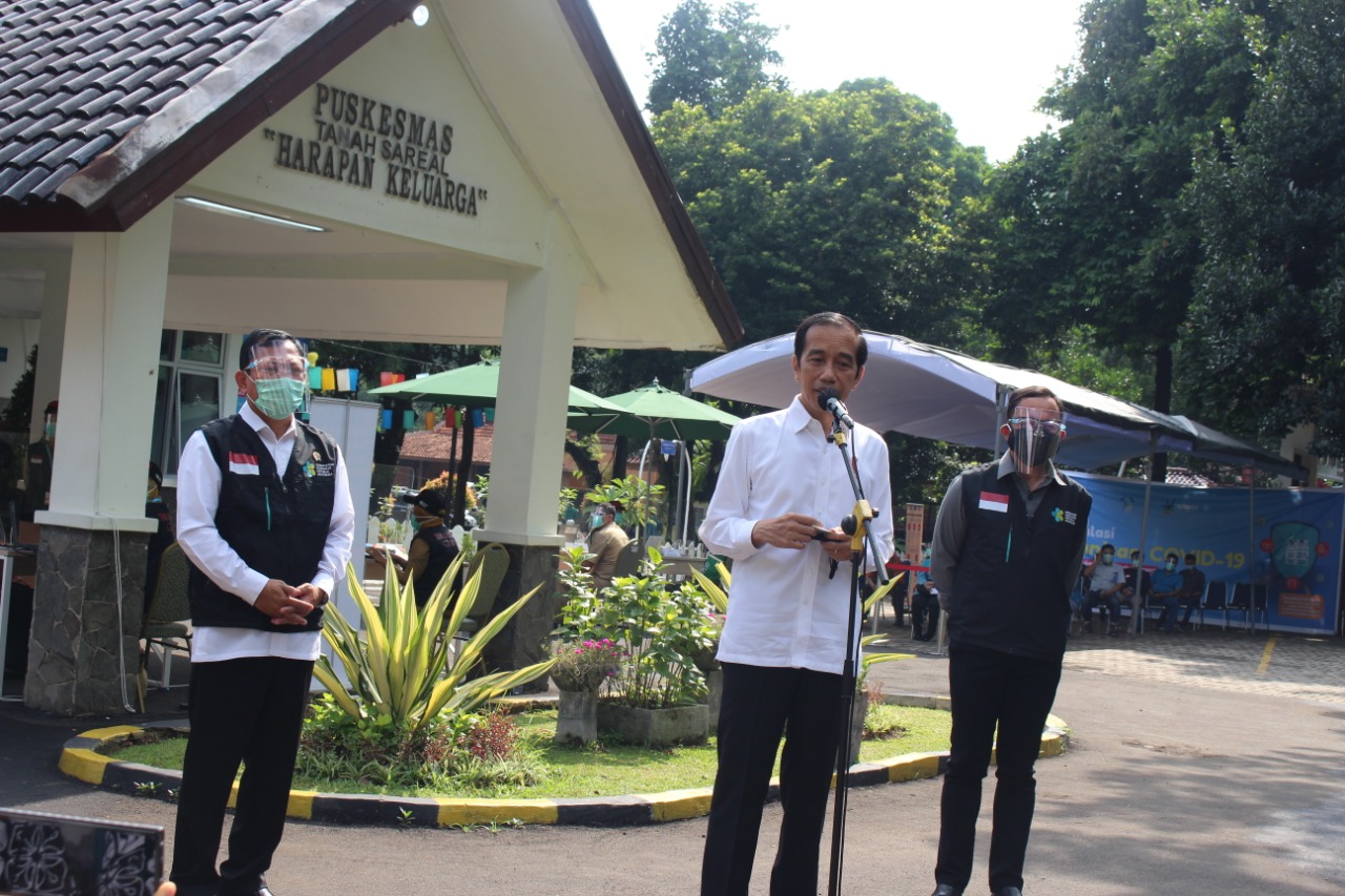 Simulasi Vaksin Covid-19 di Puskesmas Tanah Sareal