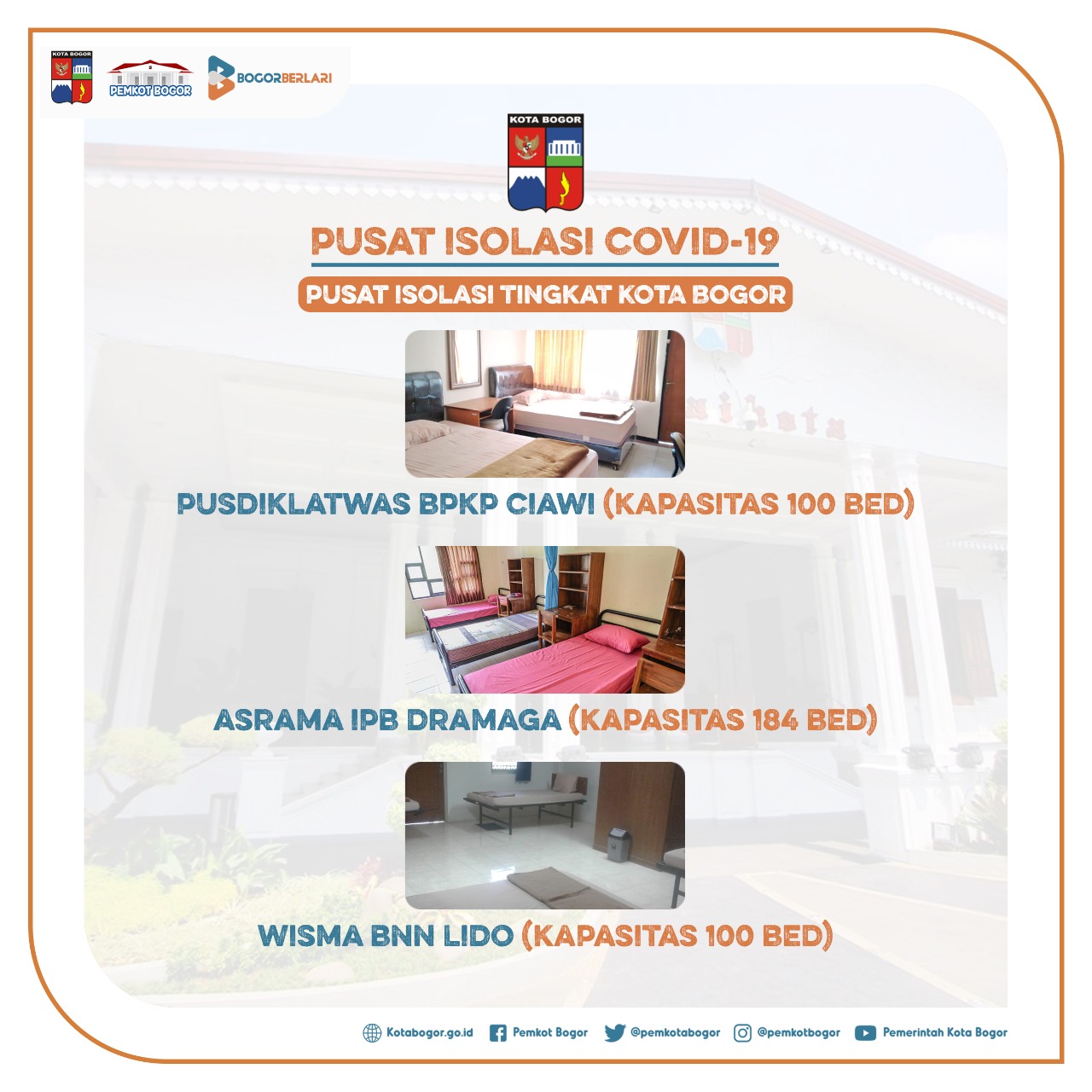 Pusat Isolasi Covid19 Kota Bogor 1